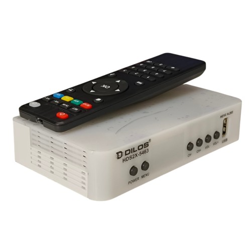  DILOS HDS2X-5463 HEVC 8bits H.265 Free-To-Air Set-Top Box