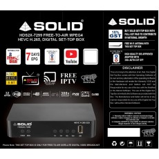  SOLID HDS2X-7299 HEVC 8bits H.265 Free-To-Air Set-Top Box