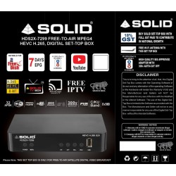  SOLID HDS2X-7299 HEVC 8bits H.265 Free-To-Air Set-Top Box