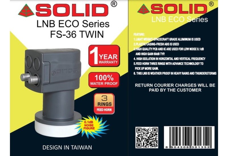 SOLID FS-36 Eco Series Universal Twin LNB