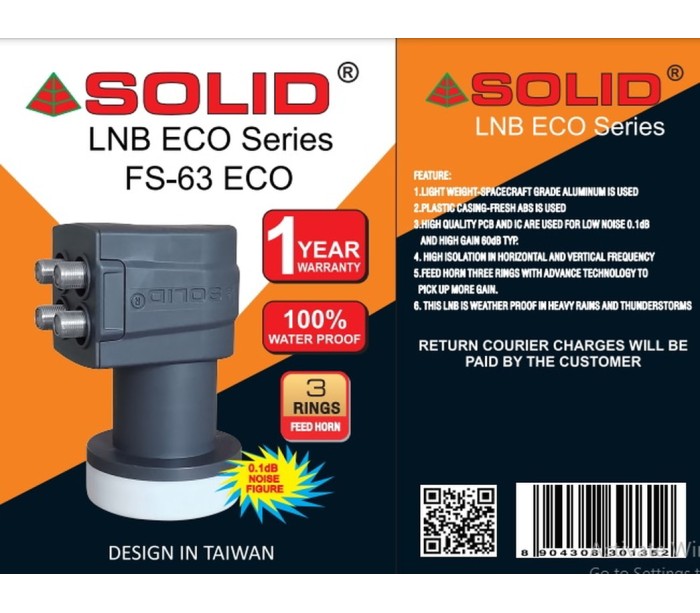 Solid FS-63 Quad LNB Eco Series LNB