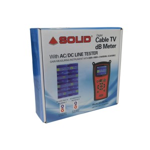 SOLID SF-750PRO DVB-C (BER+MER) Cable TV dB Meter with AC / DC (Color Display)