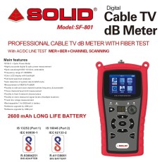 SOLID SF-801 Digital Cable TV dB Meter