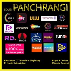 SOLID PANCHRANGI MONTHLY PACK WITH ZEE5  - 19 OTT APPS & 250+ Channels