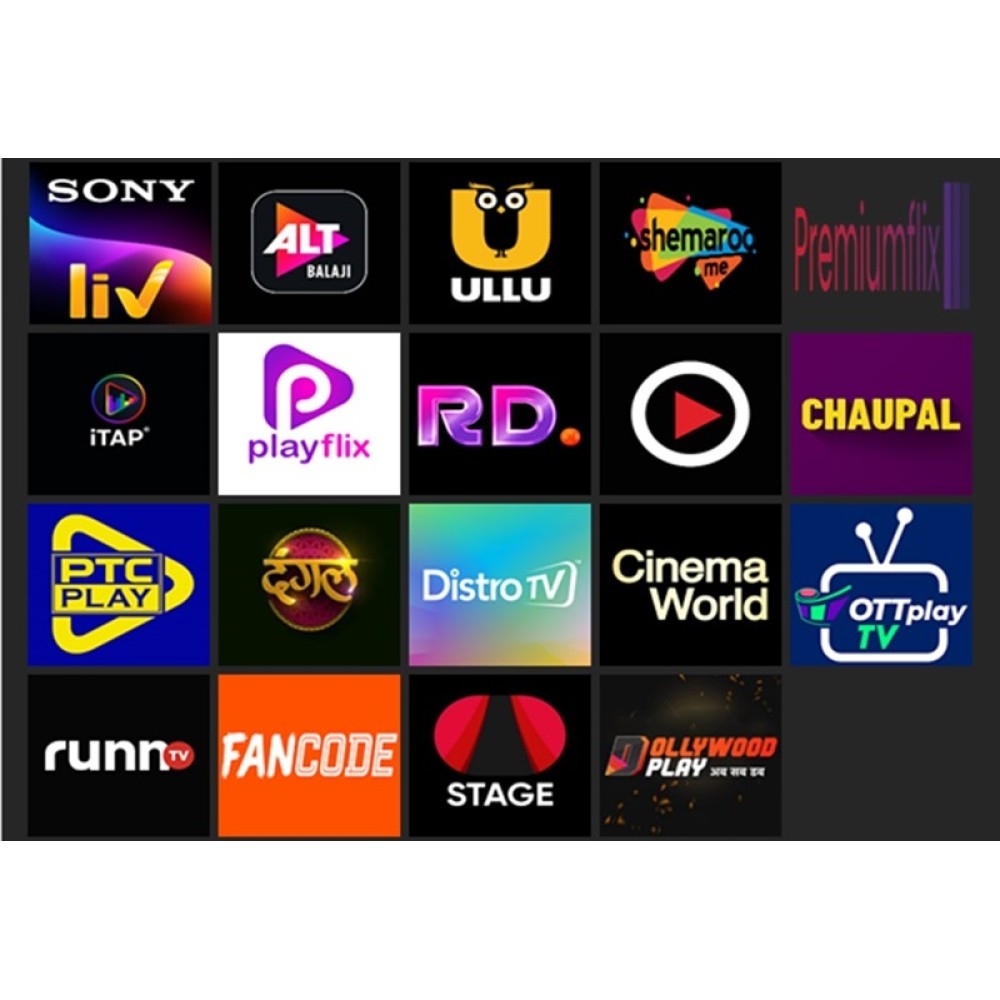 Buy SOLID SATRANGI MONTHLY PACK - 19 OTT APPS & 250+ Channels