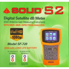 SOLID SF-720 Rechargeable Digital Satellite dB Meter with Torch (2023)