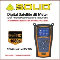 SOLID SF-720 Pro  Rechargeable Digital Satellite dB Meter with Torch