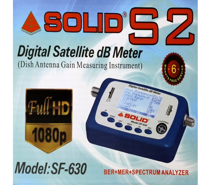 Solid SF-630 Digital Satellite dB Meter