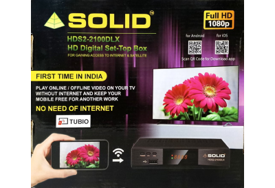 SOLID HDS2-2100DLX FULL HD DVB-S2 Set-Top Box with YouTube