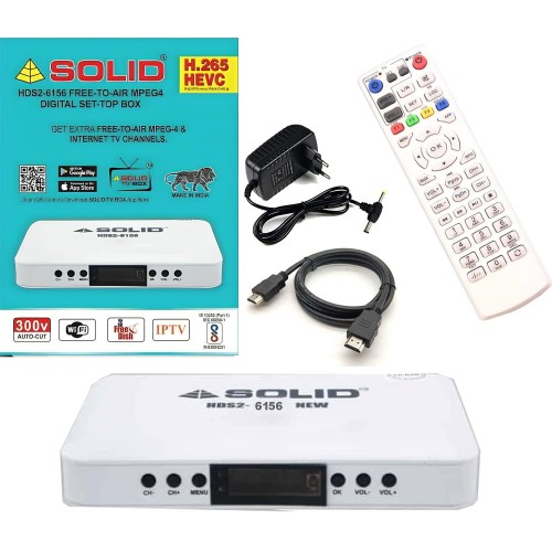 SOLID HDS2-6156 H.265/HEVC DVB-S2 FullHD FTA  Set-Top Box