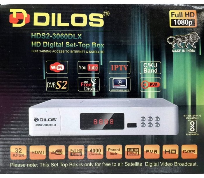 DILOS HDS2-3060DLX FULL HD DVB-S2 SET-TOP BOX