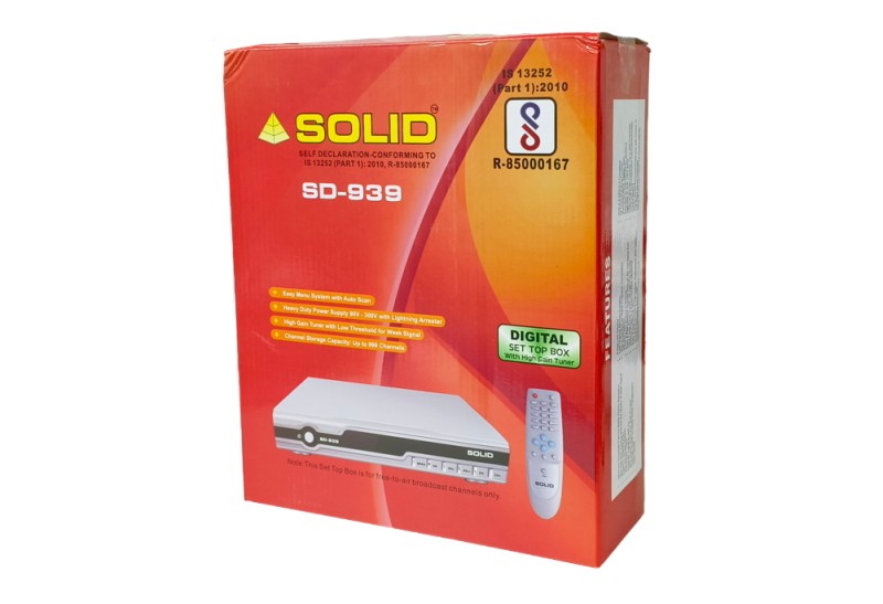 SOLID SD-939 DVB-S MPEG-2 BIS FTA Set-Top Box