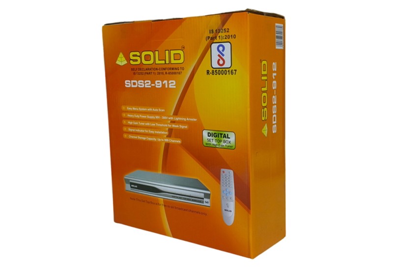 SOLID SDS2-912 DVB-S MPEG-2 BIS FTA Set-Top Box